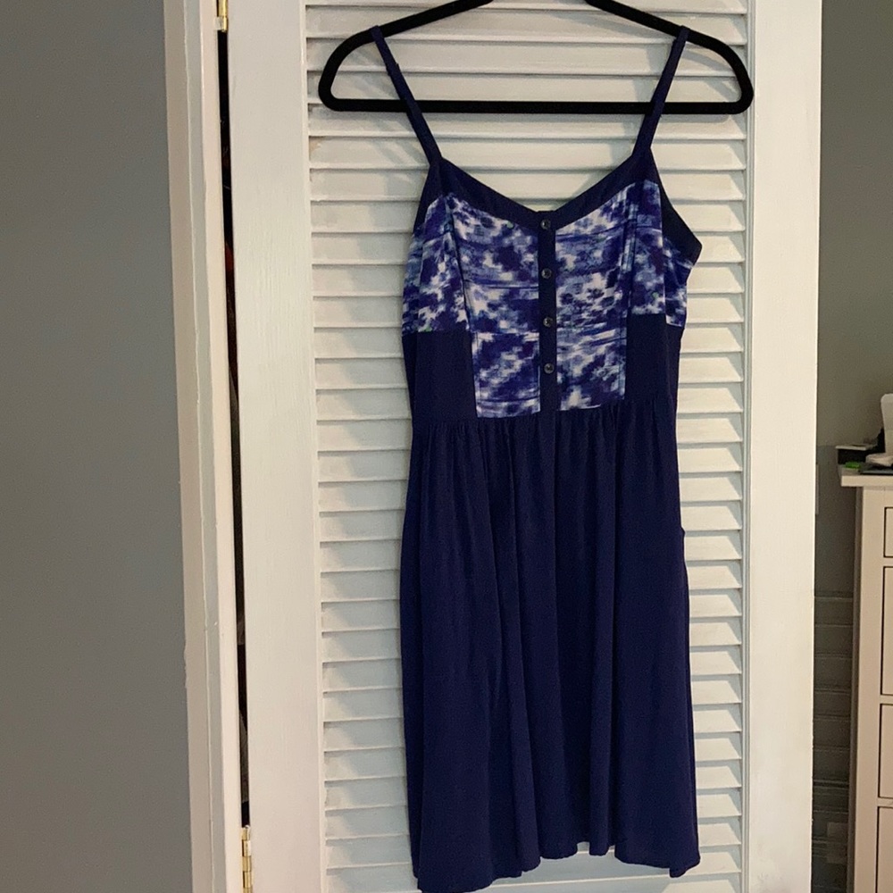 Express blue dress